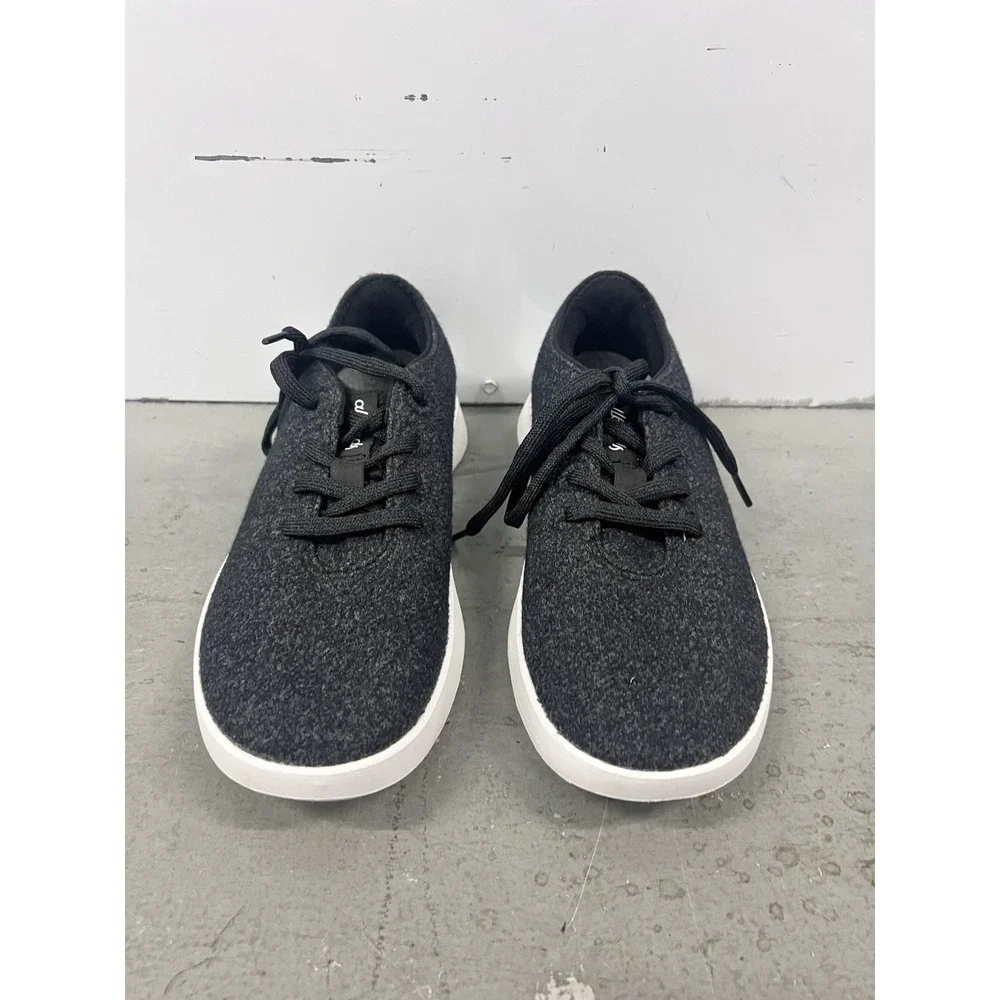 Allbirds Wool Runner 2 Mens Size 9 Black White Athletic Walking Shoes Sneakers